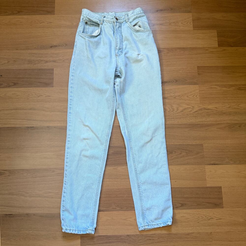 Women's Vintage 90's Whooz Blooze Light Wash Denim Blue Jeans Sz 25 x 30 VTG